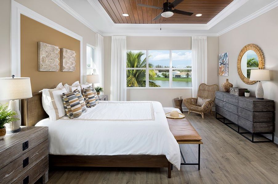 Furnished interior view inside a new home in Westlake, Loxahatchee (Image 9).