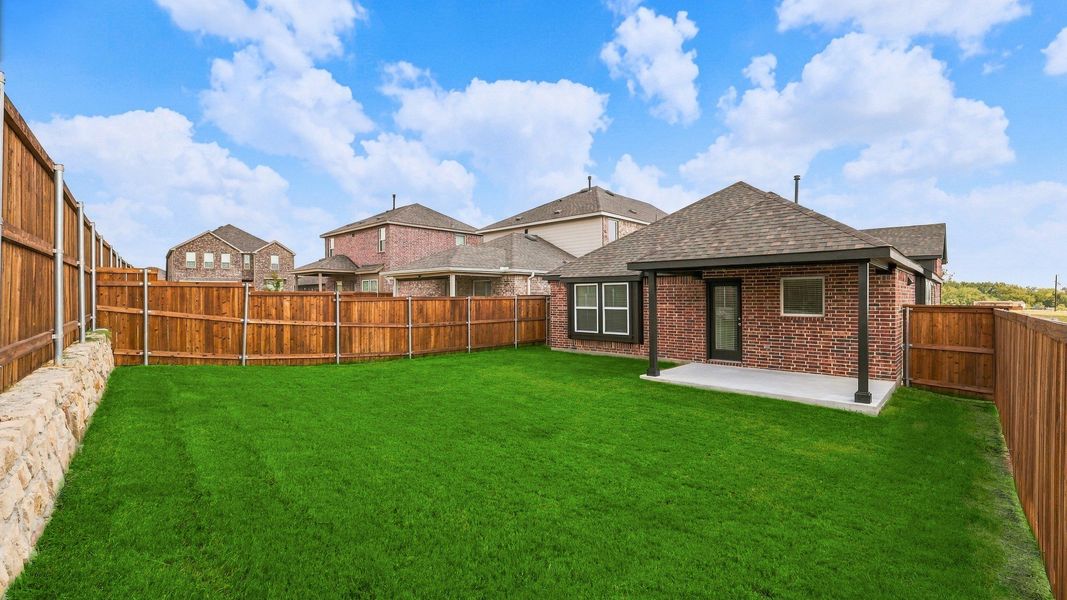Exterior details and patio area of a home in Bel Air Village, Sherman (Image 21).