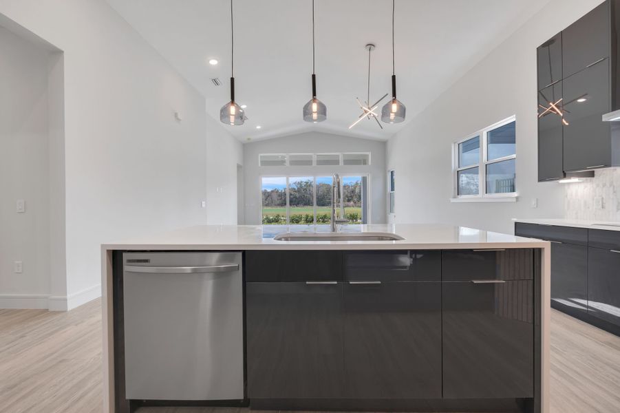 Representative furnished interior of a home built from the Marbella by ABD Development in Hampton Green at Providence, Davenport (Image 39).