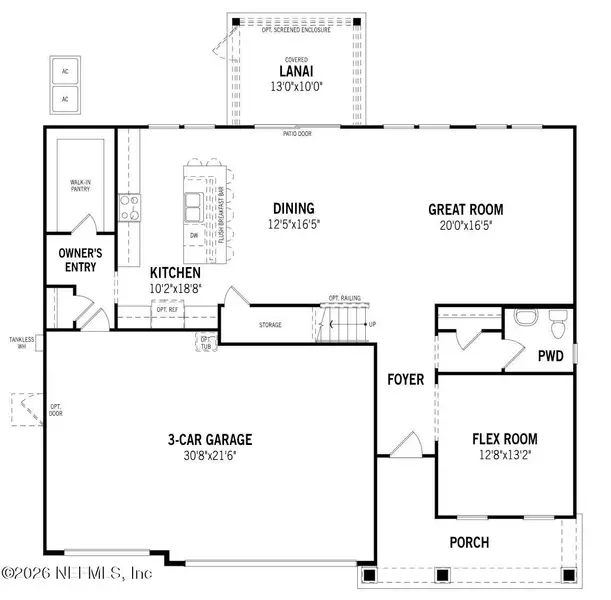 2D floor plan layout of this home in RiverTown, St. Johns, FL (Image 4). 2D floor plan layout of this home in RiverTown, St. Johns, FL (Image 4).