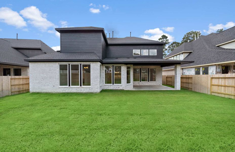 Representative exterior details of a home built from the 3799AU by Ravenna Homes in Audubon 60′, Magnolia (Image 25).