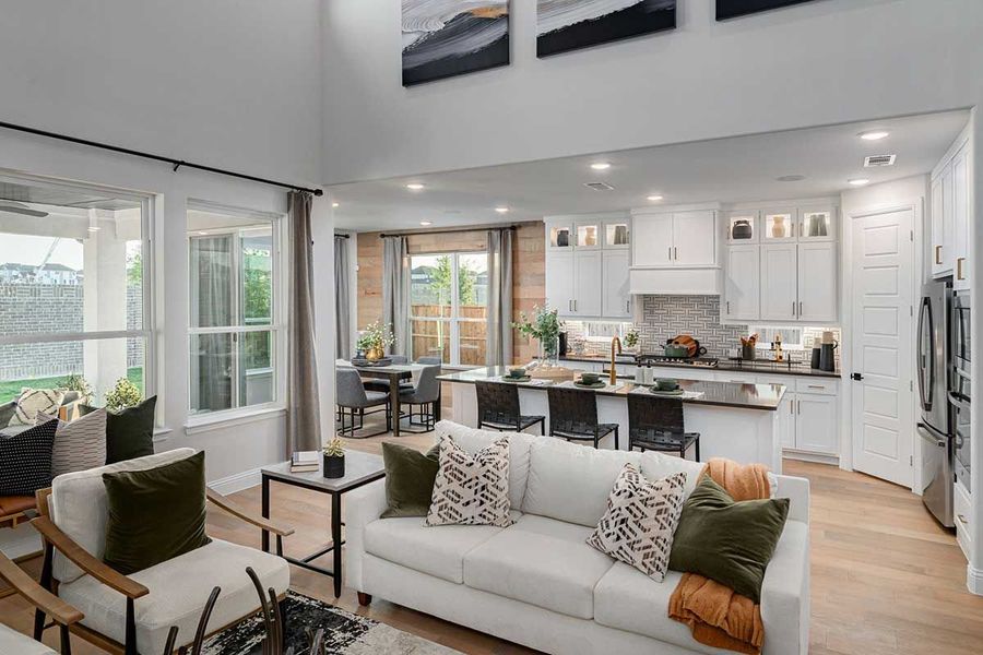 Furnished interior view inside a new home in Impression 55s, Frisco (Image 3).