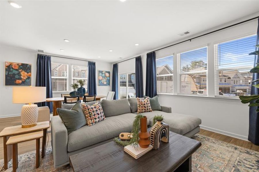 Furnished interior view inside a new home in Towns at Ivy Creek, Buford (Image 21).