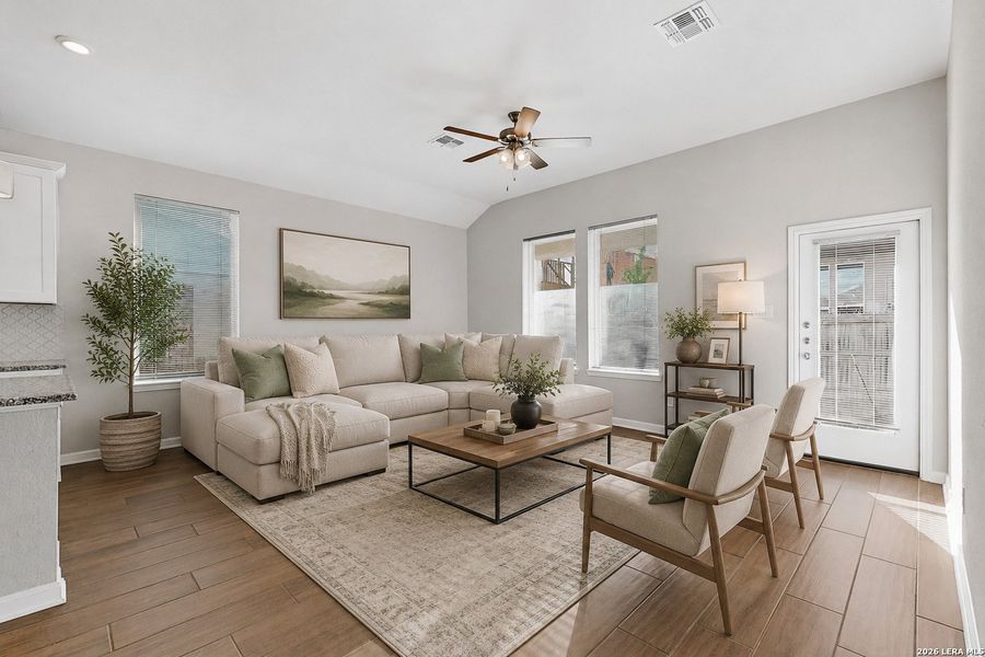 Furnished interior view inside a new home in Bricewood, San Antonio (Image 12).