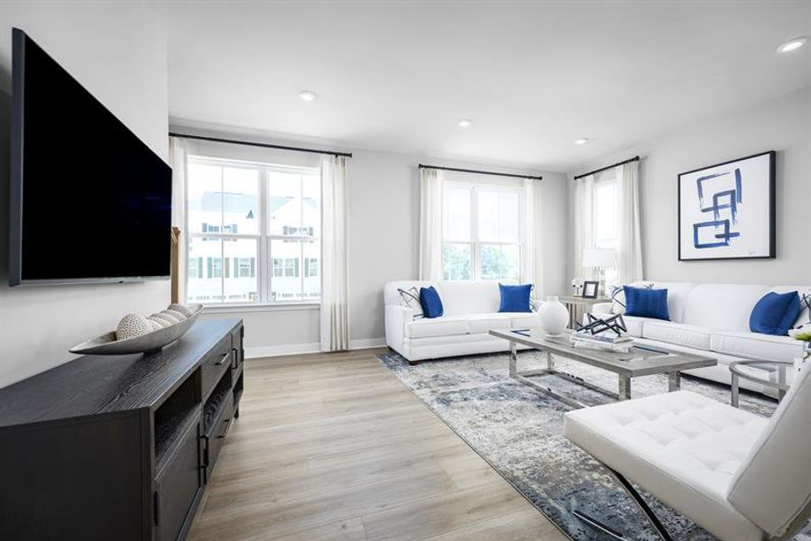 Furnished interior view inside a new home in Creek Water Townhomes, Indian Land (Image 8).
