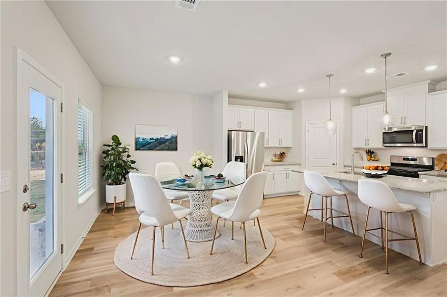 Furnished interior view inside a new home in Harmony Manor, Fairburn (Image 8).