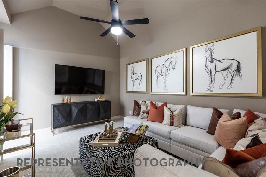 Furnished interior view inside a new home in Mosaic, Celina (Image 30).