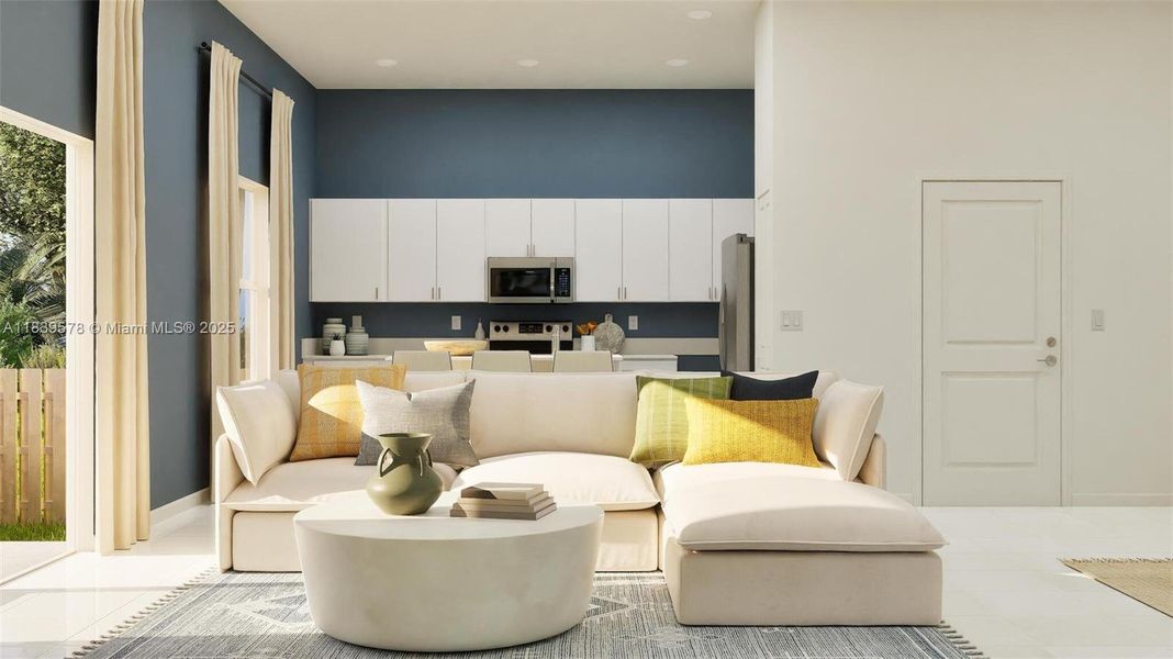 Furnished interior view inside a new home in Coral Landings, Homestead (Image 4). Furnished interior view inside a new home in Coral Landings, Homestead (Image 4).