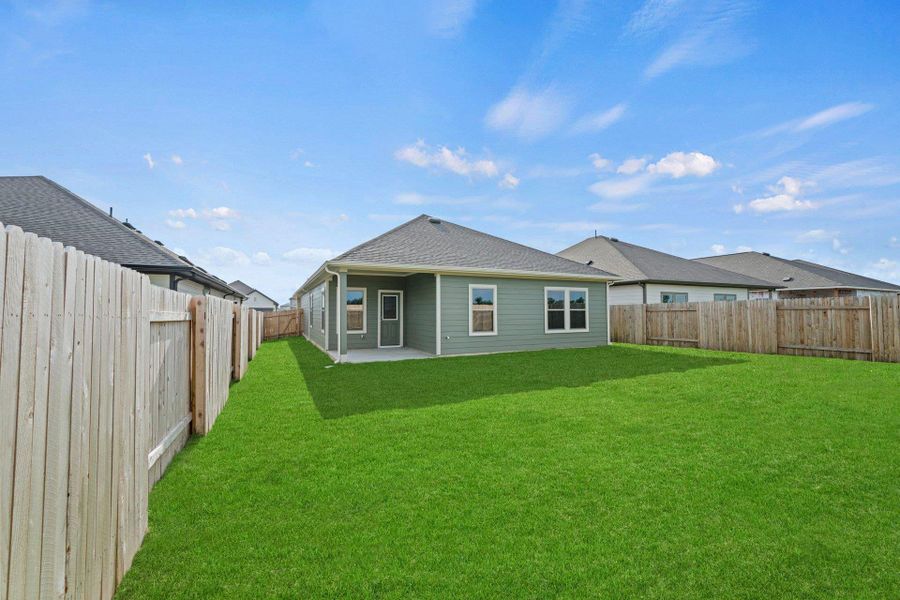 Rear of Home and Private Backyard Rear of Home and Private Backyard