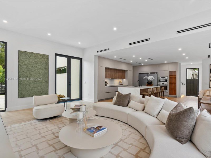 Furnished interior view inside a new home in , Miami (Image 8).