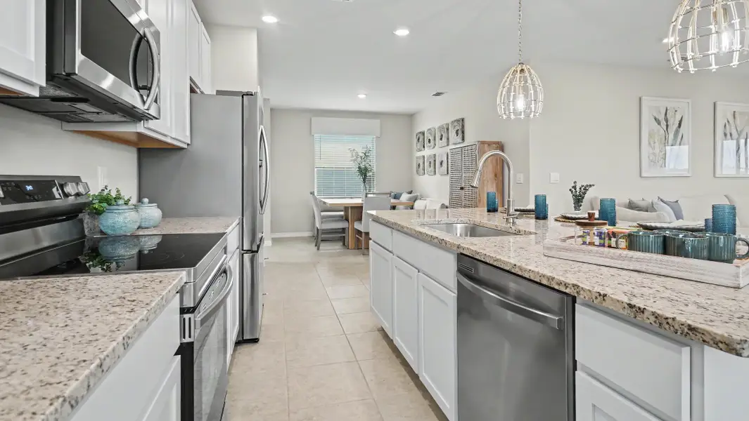 Furnished interior view inside a new home in Malabar Springs, Palm Bay (Image 10).