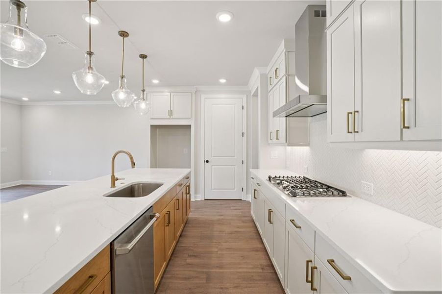 Furnished interior view inside a new home in Waterside Townhomes, Peachtree Corners (Image 15).