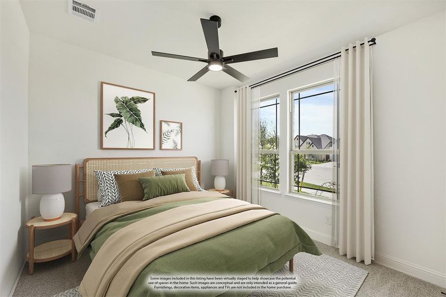 Furnished interior view inside a new home in Willow Wood Classic 50, McKinney (Image 4).