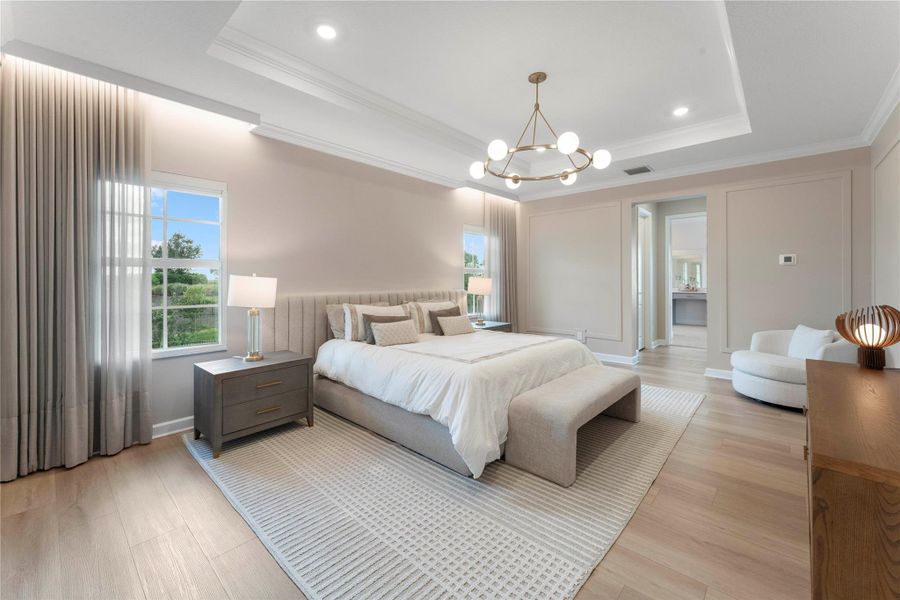 Furnished interior view inside a new home in Arden: The Waterford Collection, Loxahatchee (Image 8).