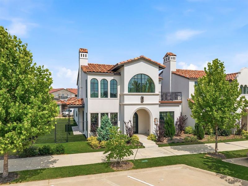 Front exterior of a new home in , Flower Mound, TX, highlighting curb appeal (Image 2). Front exterior of a new home in , Flower Mound, TX, highlighting curb appeal (Image 2).