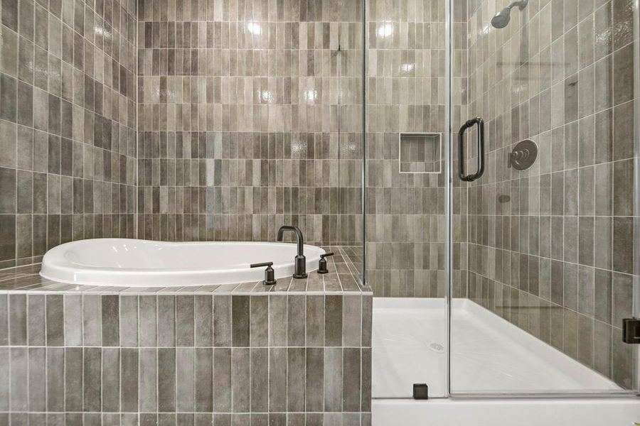 Close-up of interior finishes inside a home in Bridgeland, Cypress (Image 10).