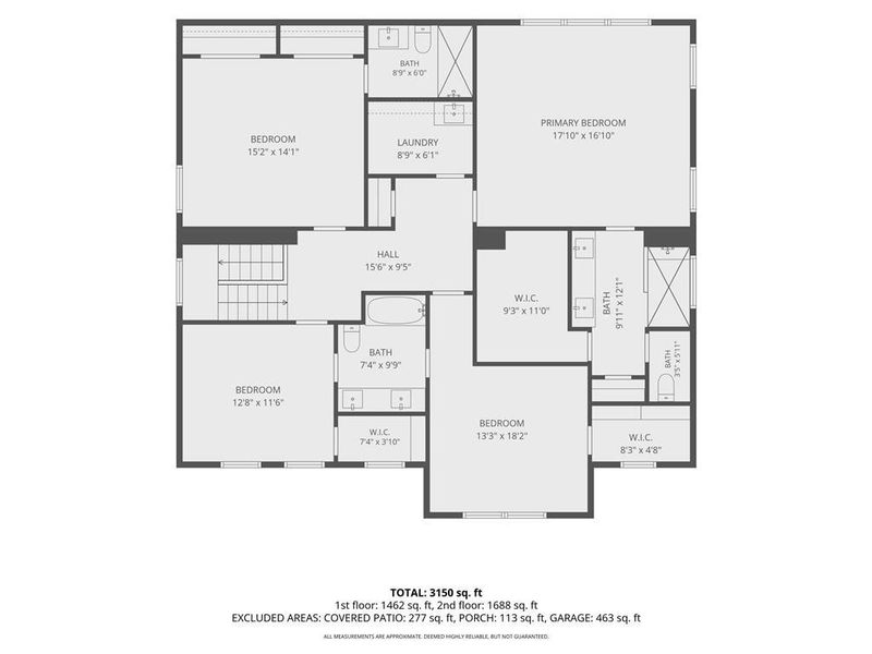 2D floor plan layout of this home in , Buford, GA (Image 4).