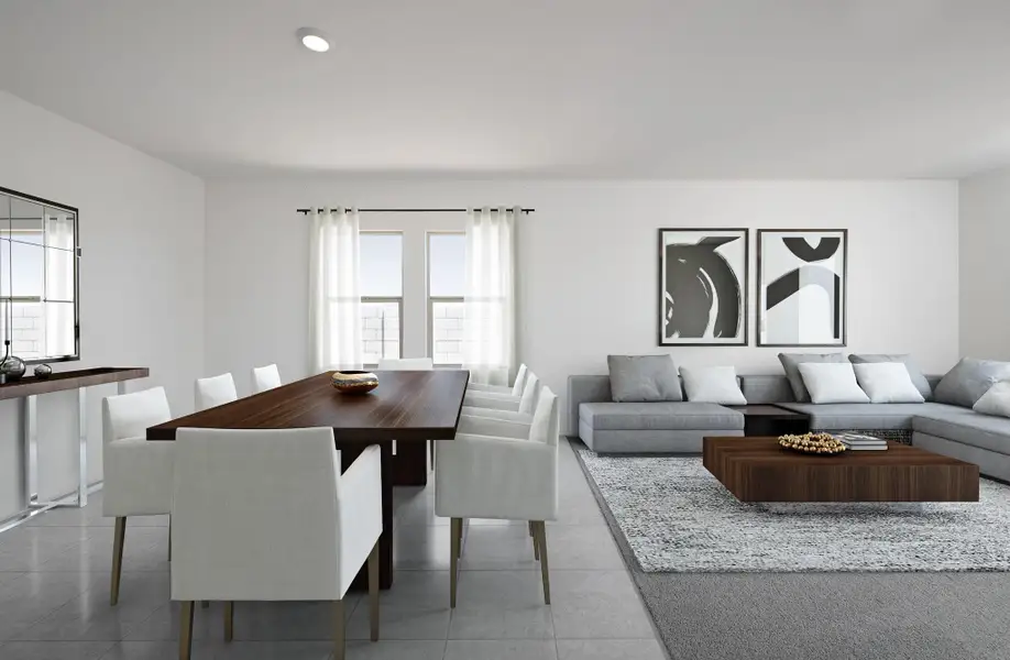 Representative furnished interior of a home built from the Prism by Starlight Homes in Agave Trails, Buckeye (Image 4).