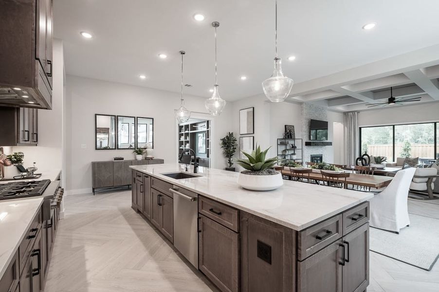 Representative furnished interior of a home built from the Carignan by Tri Pointe Homes in Legacy Grove, Montgomery (Image 46).