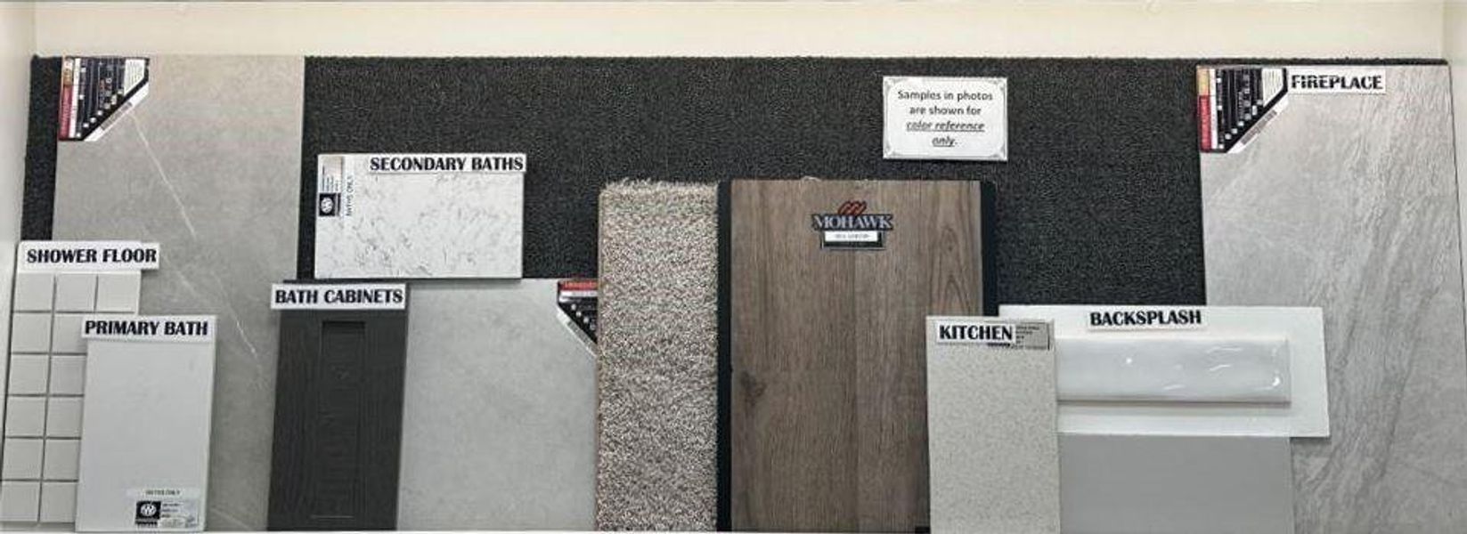 Sample of building materials used in homes in Legacy, Friendswood (Image 7).