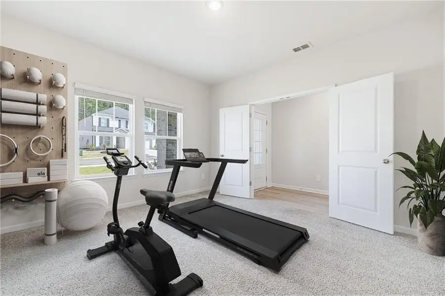 Furnished interior view inside a new home in , Fairburn (Image 4).