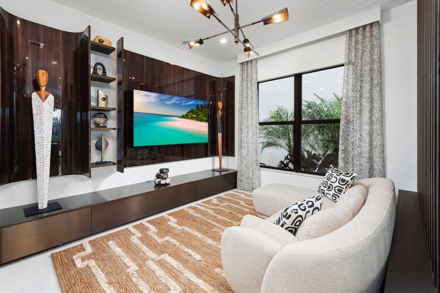 Representative furnished interior of a home built from the Maldives by GL Homes in Lotus Edge, Boca Raton (Image 10).
