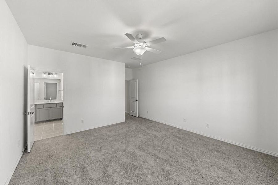 Primary Bedroom Brown Townhome