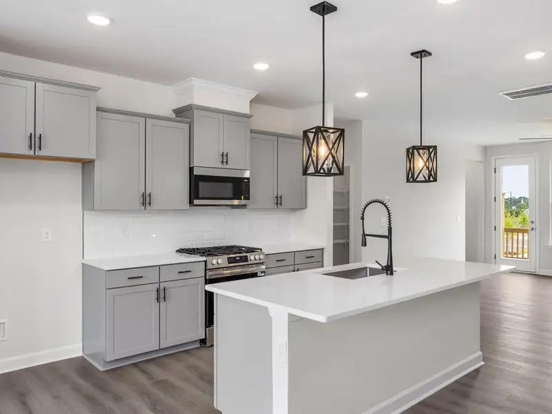 Furnished interior view inside a new home in Forestville Yard Townhomes, Knightdale (Image 4).