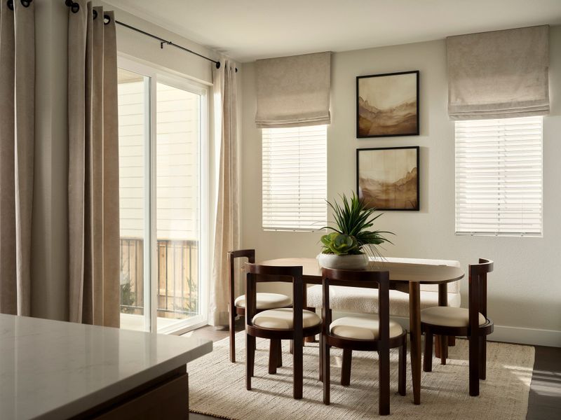 Representative furnished interior of a home built from the Spark Two by Brookfield Residential in Uplands, Westminster (Image 6).