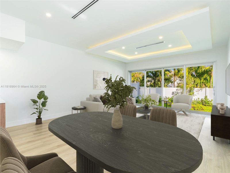 Furnished interior view inside a new home in , Fort Lauderdale (Image 8).