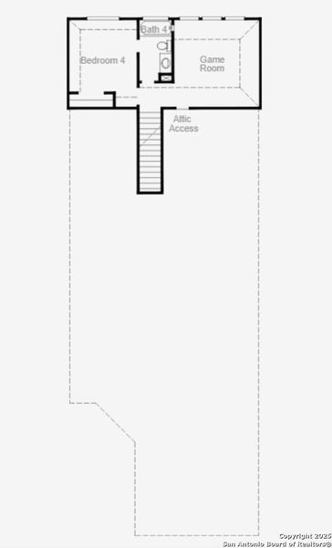 2D floor plan layout of this home in Veramendi, New Braunfels, TX (Image 3).