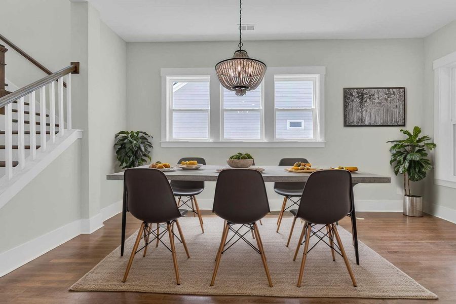 Furnished interior view inside a new home in Hidden Ponds Reserve, Awendaw (Image 10).