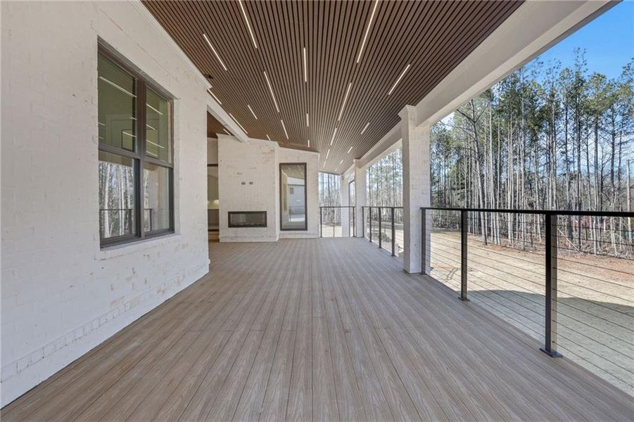Exterior details and patio area of a home in , Milton (Image 3).
