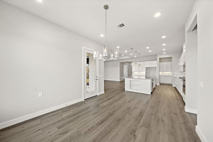 Representative unfurnished interior of a home built from the Dogwood by Caldwell Homes in The Highlands, Porter (Image 23). Representative unfurnished interior of a home built from the Dogwood by Caldwell Homes in The Highlands, Porter (Image 23).