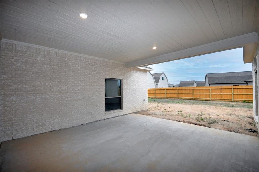 Covered Patio off the Kitchen/Breakfast Rooms