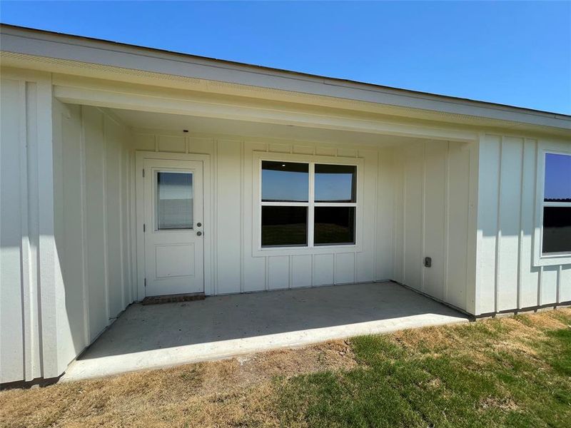 Covered patio