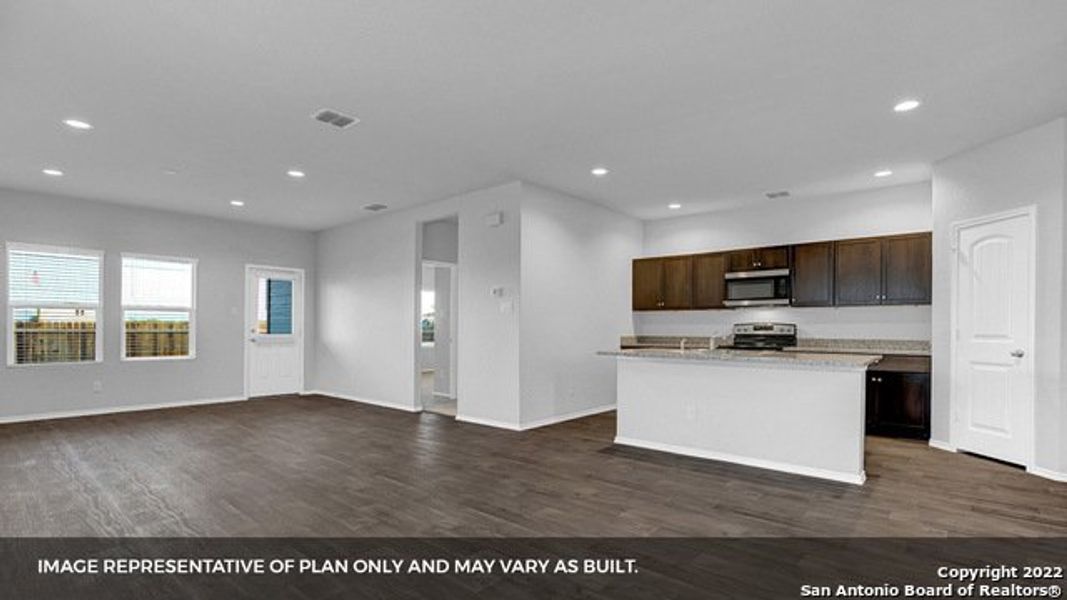 Furnished interior view inside a new home in Brookstone Creek, San Antonio (Image 9).