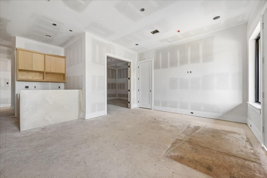 Current Stage of Construction - 5.26.2026 - Gameroom overlooking Media Room