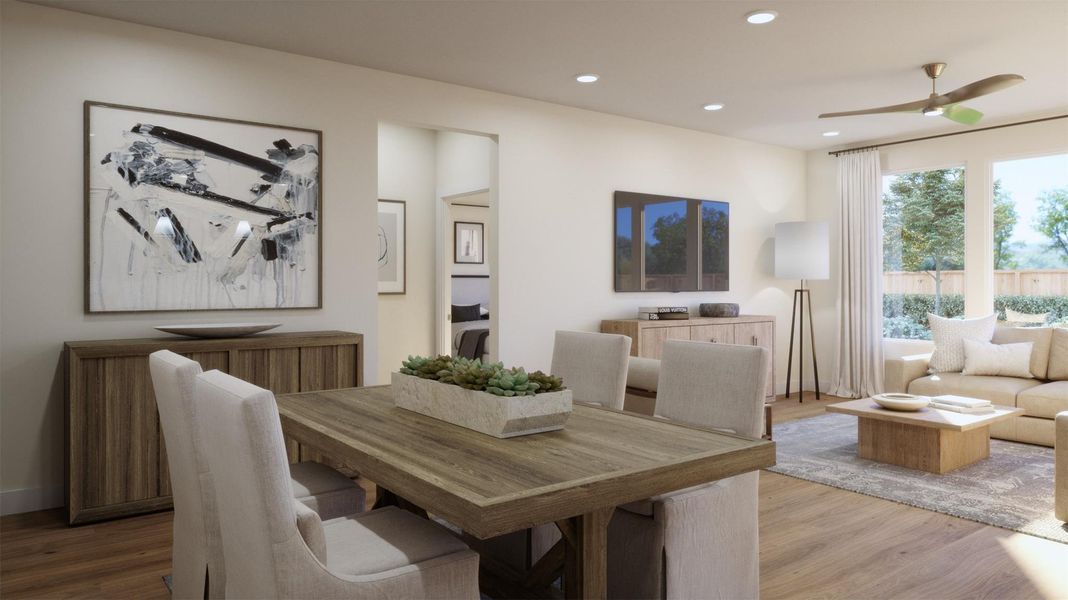 Furnished interior view inside a new home in Parkton Square, Kyle (Image 6). Furnished interior view inside a new home in Parkton Square, Kyle (Image 6).
