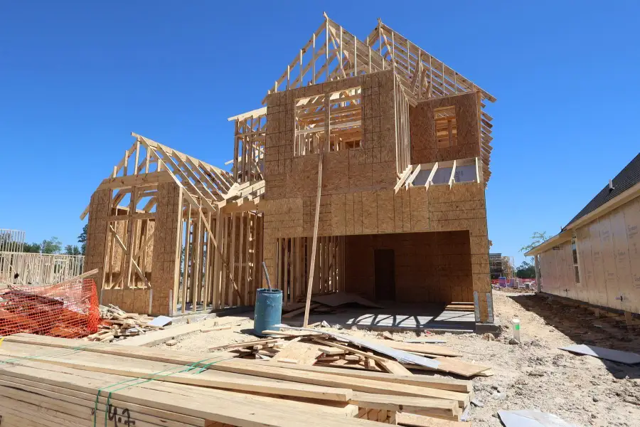 In-progress construction of a new home in Mason Woods, Cypress, TX (Image 6).