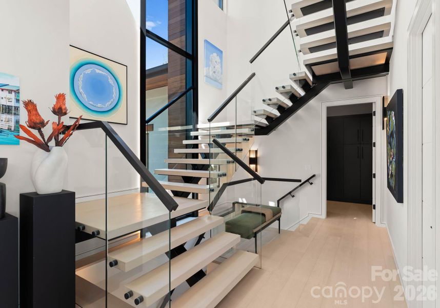 Furnished interior view inside a new home in , Charlotte (Image 29).