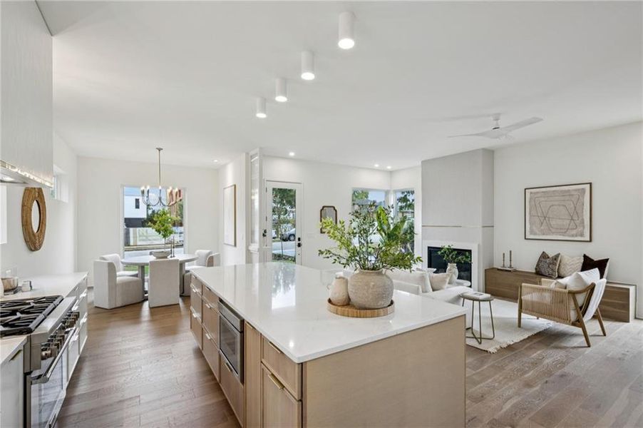 Furnished interior view inside a new home in , Atlanta (Image 7).