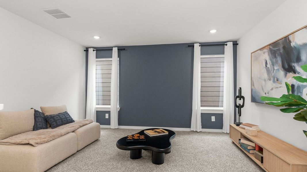 Representative furnished interior of a home built from the Kline by D.R. Horton in Villarosa at Tamarron, Katy (Image 13).