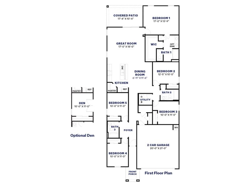 2D floor plan layout for the Hayden by D.R. Horton in Remington, Buckeye, AZ (Image 3). 2D floor plan layout for the Hayden by D.R. Horton in Remington, Buckeye, AZ (Image 3).