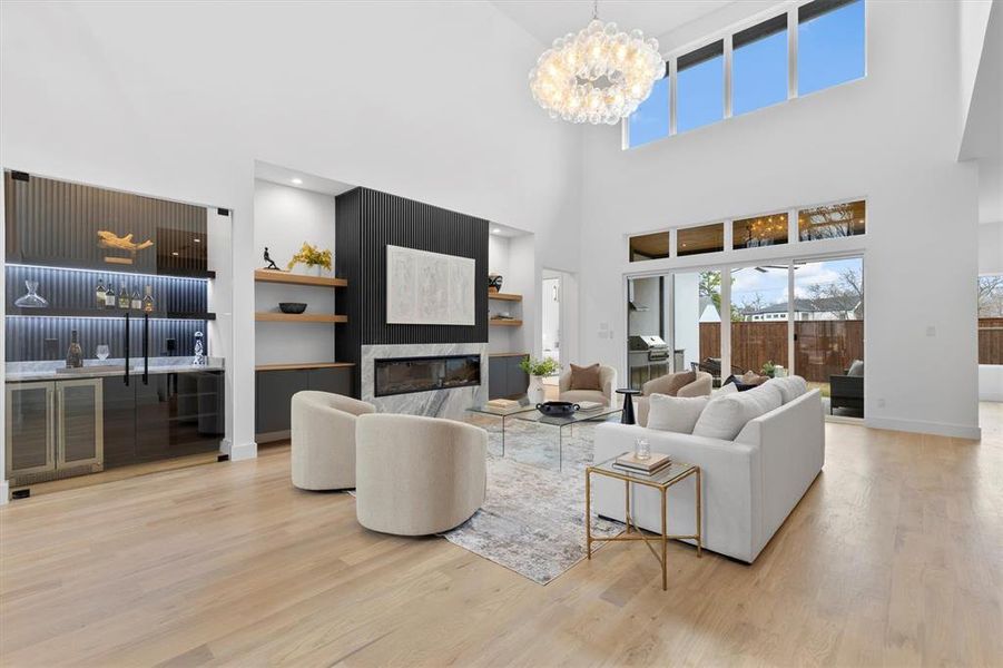 Furnished interior view inside a new home in , Dallas (Image 27).