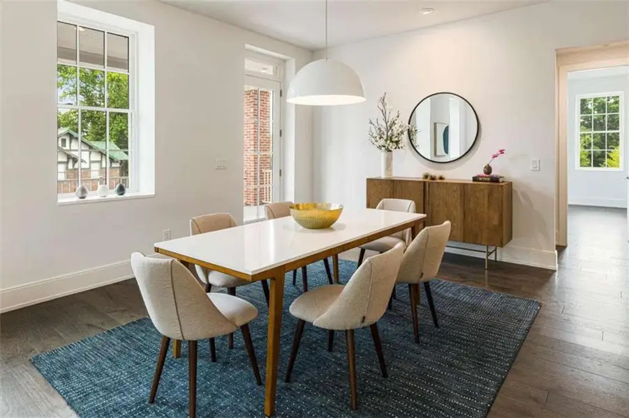 Furnished interior view inside a new home in , Atlanta (Image 3). Furnished interior view inside a new home in , Atlanta (Image 3).