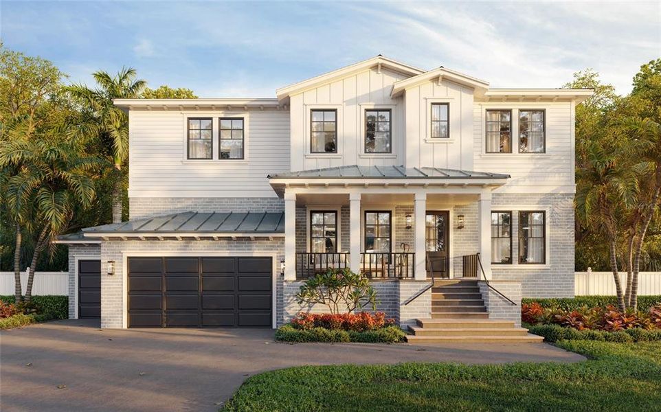 Front exterior of a new home in , St. Petersburg, FL, highlighting curb appeal (Image 19).