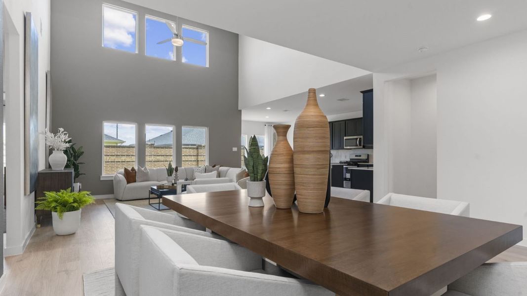 Furnished interior view inside a new home in Tamarron, Fulshear (Image 8).