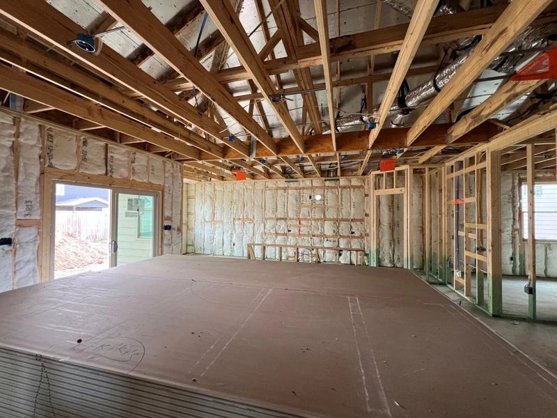 In-progress construction of a new home in Rolling Glen, Hutto, TX (Image 18).