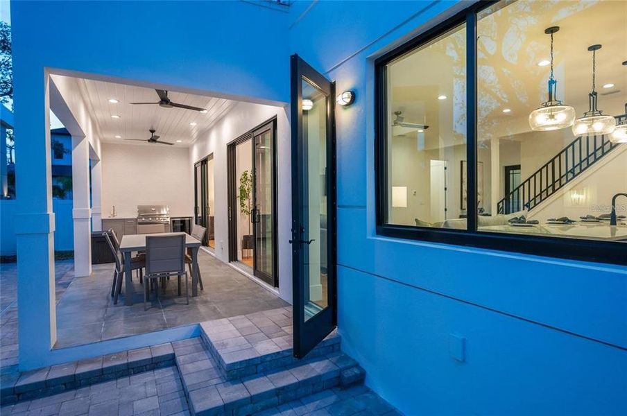 Exterior details and patio area of a home in , Sarasota (Image 25).